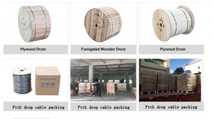 Εσωτερικό FTTH Οπτικό Καλώδιο Drop Factory Price Fiber to the Home Cable για Δίκτυο Τηλεπικοινωνιών 3