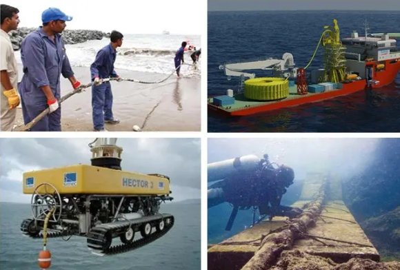 Υποβρύχιο οπτικό καλώδιο GYTA33 12/24/48 Κέντρα Διπλό περιβλήμα Ενισχυμένο θωρακισμένο εξοπλισμό οπτικών ινών 2