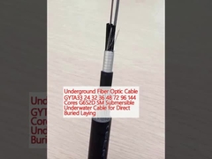 Υπόγεια καλώδια οπτικών ινών GYTA33 24 32 36 48 72 96 144 πυρήνες G652D SM Υποβρύχια υποβρύχια καλώδια για άμεση τοποθέτηση