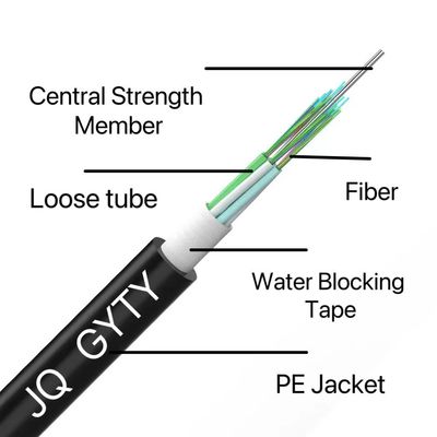 4/6/8/12/24 Core single-mode multi-mode optical fiber GYTY stranded loose tube steel wire strength member