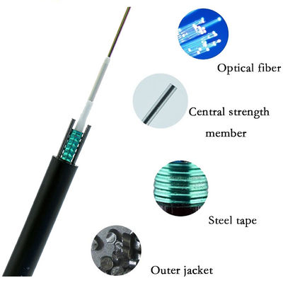 GYXTW Outdoor Aerial Fiber Optic Cable Duct Overhead 2 24 Core High Quality