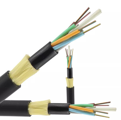 Aerial Non - Metallic Span 50m 12 24 48 Core ADSS Fiber Optic Cable