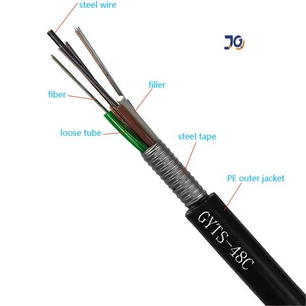 Outdoor OFC GYTS/GYTA G.652.D Stranded Loose Multi - Tube Fibre Optical Cable