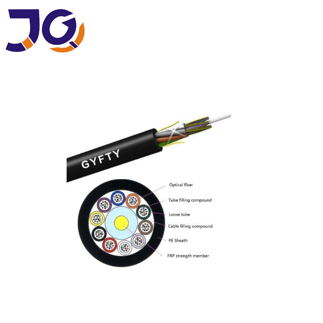 GYFTY 24 Core G652D Aerial Fiber Optic Cable For Networking