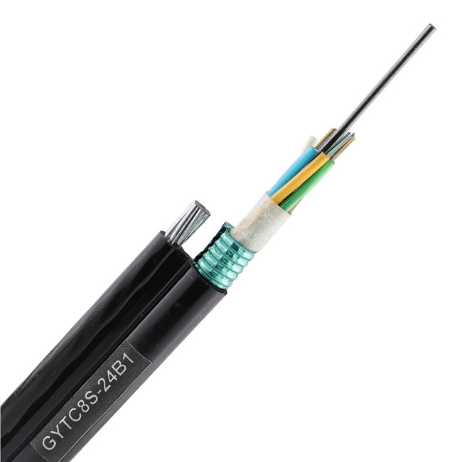 GYTC8S Figure 8 Single Mode Fiber Optic Cable Armored Aerial Self - Supporting