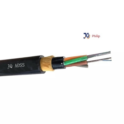 Εξωτερικό ADSS Loose Tube FRP 12 24 48 72 96 144 Core Single Mode Fiber Cable