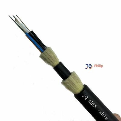 12 υπαίθριος ενιαίος τρόπος SM 9/125 G652D ADSS 12 καλώδιο ADSS πυρήνων οπτικών ινών