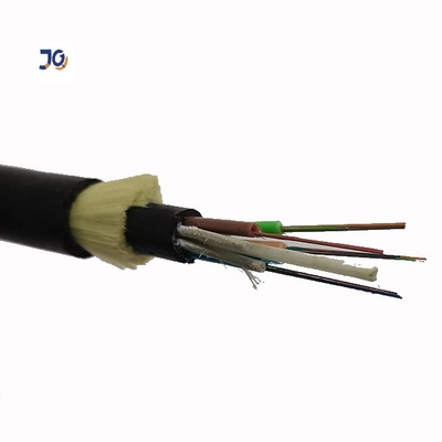 Aramid νημάτων υπαίθριο καλώδιο 24 οπτικών ινών τρόπου Aireal ενιαίο καλώδιο ινών πυρήνων ADSS OFC