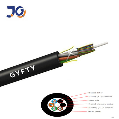 GYFTY 24 υπόγειο καλώδιο των FO Unarmoured καλώδιο οπτικών ινών 24 48 G652D 12