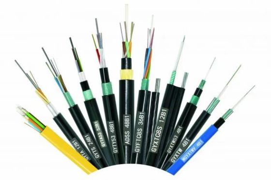 Ενιαίες ίνες τρόπου G.652D 2-144 1km5km καλώδιο οπτικών ινών μήκους