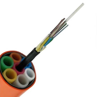 2-144Cores Outdoor Micro Duct Air Blown Fiber Optical Cable GCYFY μονό τρόπο