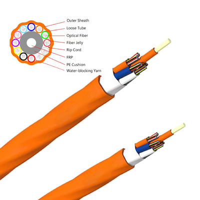 Stranded Air Blown Micro Duct Fiber Cable 96 Core GCYFY G652D High Density Network Cable