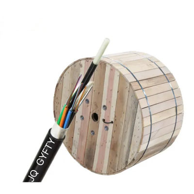 Εμπορική τιμή ανά μέτρο 24 36 48 96 144 Core Stranded Loose Tube fiber optical cable GYFTY με FRP