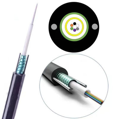 Εξωτερικό αεροσκάφος θωρακισμένο 4 πυρήνες GYXTW καλώδιο οπτικών ινών 6 8 12 πυρήνες 24 πυρήνες οπτικά καλώδια ινών