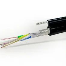 Εξωτερική εναέρια τοποθέτηση σχήμα 8 δομή 24 πυρήνες καλώδια οπτικών ινών