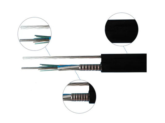 Εξωτερικό εναέριο καλώδιο οπτικών ινών πολλαπλών χαλαρών σωλήνων Σχήμα 8 Οπτικό καλώδιο GYTC8A