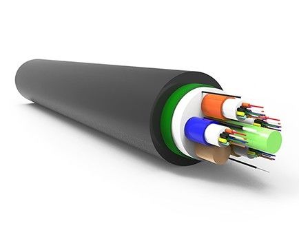 PSP Πανοραμικό εξωτερικό All Dry Fiber Optic Cable GYFS πανοραμικό με ταινία χάλυβα ή FRP