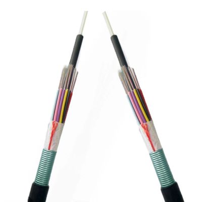 PSP Πανοραμικό εξωτερικό All Dry Fiber Optic Cable GYFS πανοραμικό με ταινία χάλυβα ή FRP