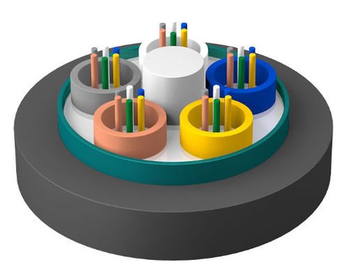 Εξωτερικό θωρακισμένο οπτικό καλώδιο ινών GYTZS Φωτοανθεκτικό μπουφάν LSZH εξωτερικό καλώδιο