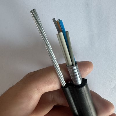 Αεροειδές σχήμα 8 Αυτοεφοδιασμένο καλώδιο οπτικών ινών GYXTC8S GYTC8A GYXTC8Y GYTC8S με ατσάλινο καλώδιο
