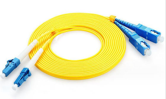 SC/SC Fiber Optic Patch Cord Single Multi mode Fiber για FTTH 1m 2m 5m 10m