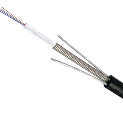 Εξωτερικός αγωγός Αεροπορικό μονοδιάστατο G652D Οπτικά καλώδια ινών GYXTW Τεθωρακισμένο 2 4 6 8 12 24 πυρήνες οπτικών καλωδίων ινών