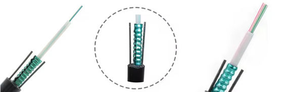 2 4 6 8 16 24 Κεντρικό εναέριο θωρακισμένο καλώδιο οπτικών ινών Gyxtw Gyxtw53 Uni Tube Single Mode καλώδιο επικοινωνίας