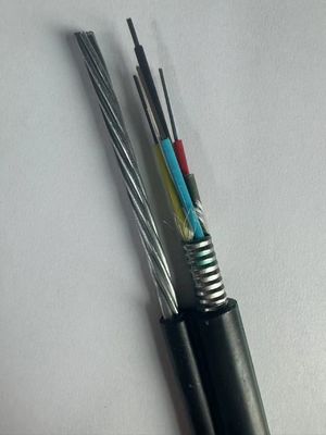 Εξωτερικό υπερυψωμένο αυτοσυντηρούμενο καλώδιο οπτικών ινών σχήμα 8 GYTC8S GYXTC8S GYFTC8S Ατσάλινη ταινία θωρακισμένο καλώδιο οπτικών ινών