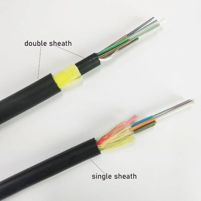 72 πυρήνας 96 χιλιοστά ADSS Cable de fibra optica