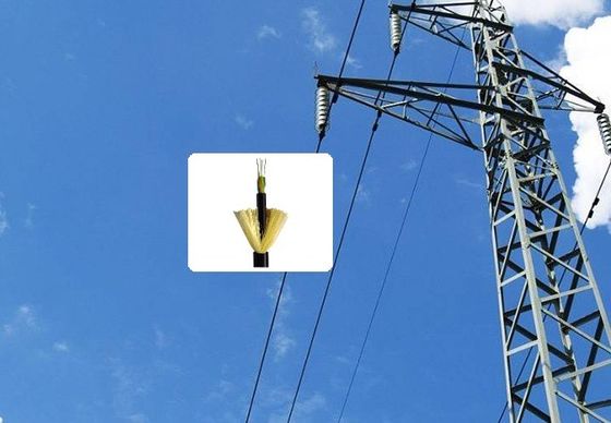 72 πυρήνας 96 χιλιοστά ADSS Cable de fibra optica