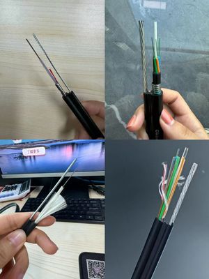 1.6mm Steel Wire Δυνατότητα Μέλος FTTH Mini Σχήμα 8 Οπτικό καλώδιο ινών