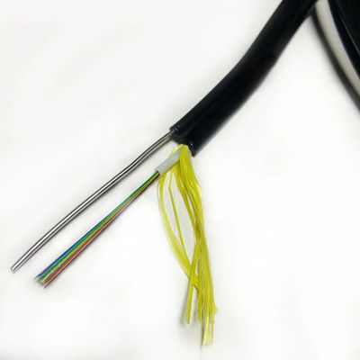 1.6mm Steel Wire Δυνατότητα Μέλος FTTH Mini Σχήμα 8 Οπτικό καλώδιο ινών