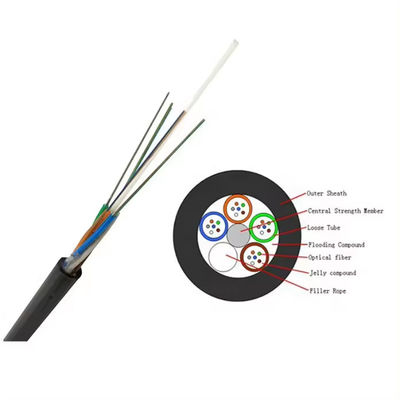 Ζεστή πώληση 48 πυρήνων SM GYFTY μη θωρακισμένο οπτικό καλώδιο ινών για αγωγούς και υπόγεια