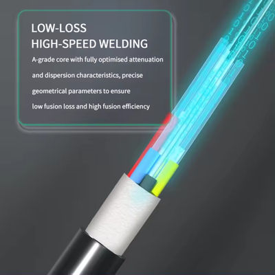 72 πυρήνες GYFTY Gel-filled μη μεταλλική αντοχή μέλος τηλεπικοινωνίες καλώδιο οπτικών ινών