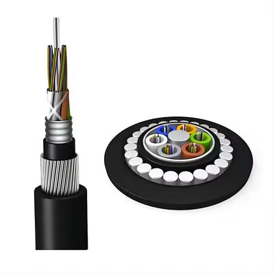 72 πυρήνας GYTA33 άμεση ταφή Υποβρύχιο καλώδιο οπτικών ινών αντι τρωκτικά Τεθωρακισμένο καλώδιο οπτικών ινών