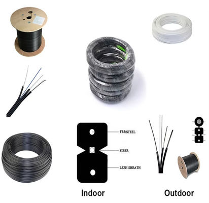 GJYXCH Δορυφόρος πτώσης οπτικών ινών 1-4 Core FTTH G652D Simplex Indoor 1km 2km