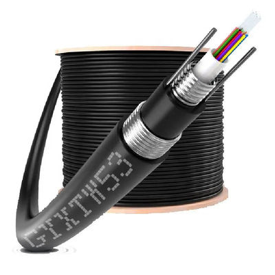 Αεροφυσικό οπτικό καλώδιο GYXTW 4-24 Core Single Mode G652D 8.0mm
