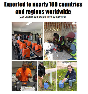 AI-9 Fusion Splicing Fiber Fusion Splicer Αυτοματοποιημένες FTTH μηχανές συγκόλλησης οπτικών ινών