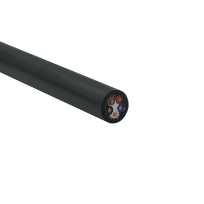 Υβριδικό καλώδιο εξωτερικού χώρου από PVC LSZH RVVP με 2/3/4/5/6 πυρήνες Cat6 FTP Spiral θωρακισμένο καλώδιο σήματος ελέγχου από καθαρό χαλκό