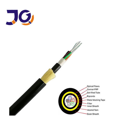Οπτική ίνα 24 48 96 ινών ADSS Span200m 48 96 144 πυρήνων Single/Double Jacket ADSS ASU Fiber Optic Cable