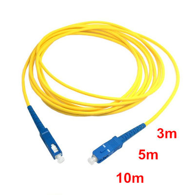 Καλώδιο οπτικής ίνας SC APC σε SC UPC 3mm LSZH Μονοτροπικό οπτικό καλώδιο 1m 2m 3m FTTH Jumper