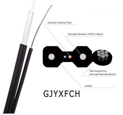 καλώδιο πτώσης οπτικών ινών 2Core FTTH