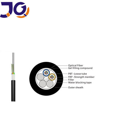 Εμπορική τιμή ανά μέτρο 24 36 48 96 144 Core Stranded Loose Tube fiber optical cable GYFTY με FRP