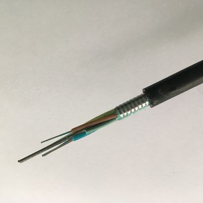 Ταινία G652D 6 αλουμινίου πυρήνων ενιαίο καλώδιο οπτικών ινών τρόπου θωρακισμένο