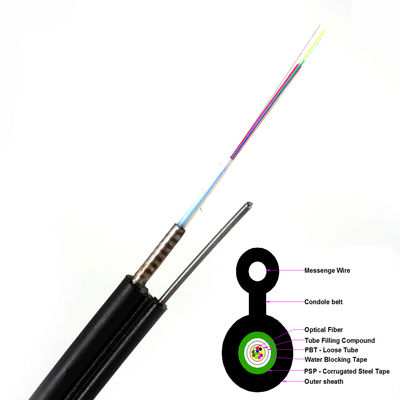 HDPE σακάκι 4 εναέριο σύκο οκτώ GYXTC8S καλωδίων οπτικών ινών πυρήνων