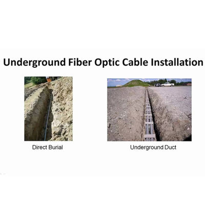 Θωρακισμένος αγωγός 24 καλωδίων GYTS ινών καλώδιο οπτικής ίνας 48 96 144 288 πυρήνων