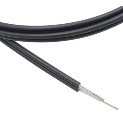 48 προσαραγμένο πυρήνας σχήμα 8 χαλύβδινων συρμάτων σακάκι PE καλωδίων ινών