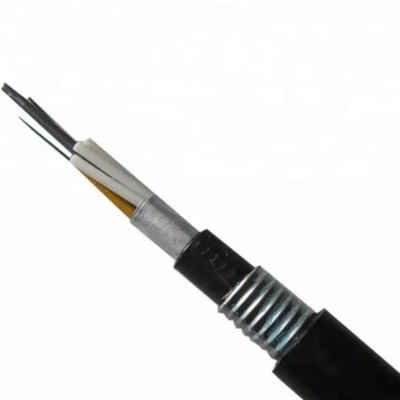 Διπλή θήκη 24 ενιαίος τρόπος καλωδίων οπτικών ινών πυρήνων GYTA53 υπόγειος