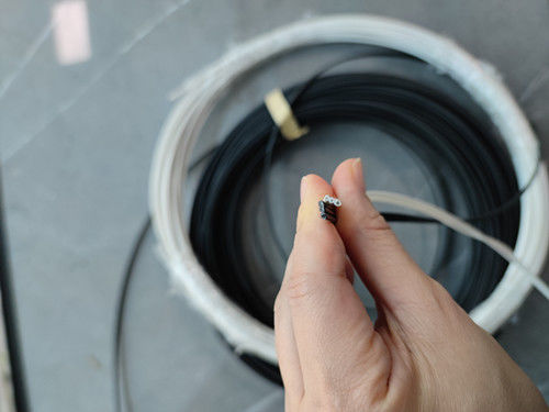 250um επίστρωμα G652D 2 καλώδιο πτώσης οπτικών ινών Ftth πυρήνων FRP χρώματος που ενισχύεται για υπαίθριο