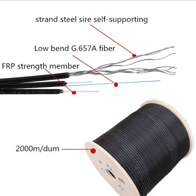 Υπαίθριο καλώδιο πτώσης οπτικών ινών 1000m/Roll FTTH G652B